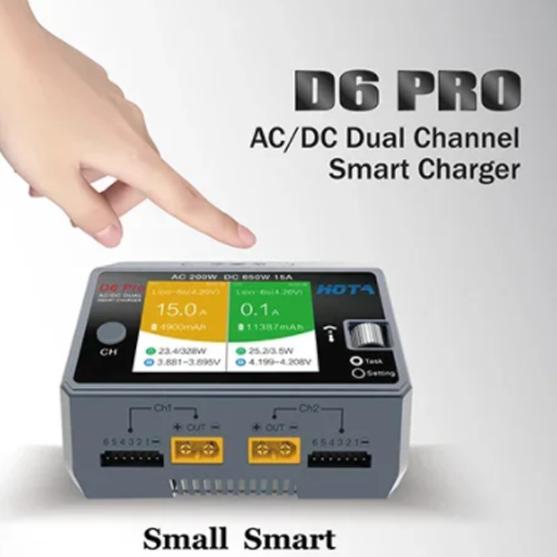 HOTA D6 Pro 200W AC/650W DC Du - Hota D6 Pro Dual Lipo Charger 评论和价格