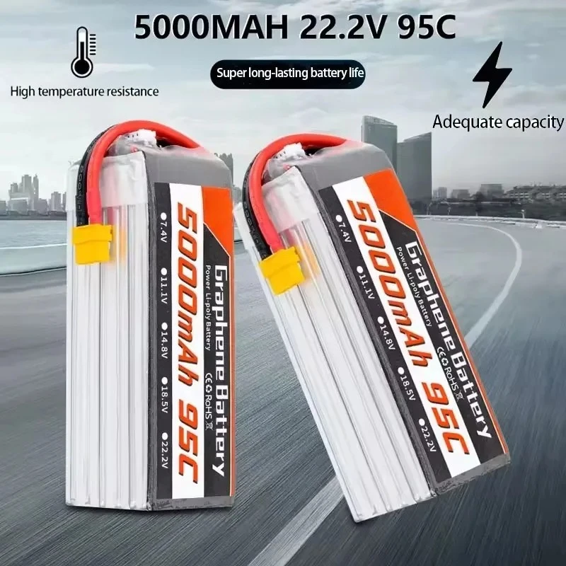 95C 22.2V 6S 5000mAh Lipo Batt - 6S Lipo Battery 22.2V 5000Mah 评论和价格