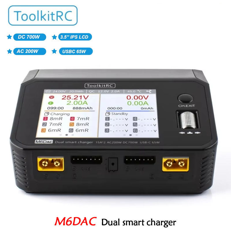 ToolkitRC M6DAC Dual Smart Cha - Toolkitrc M6Dac Smart Charger 评论和价格