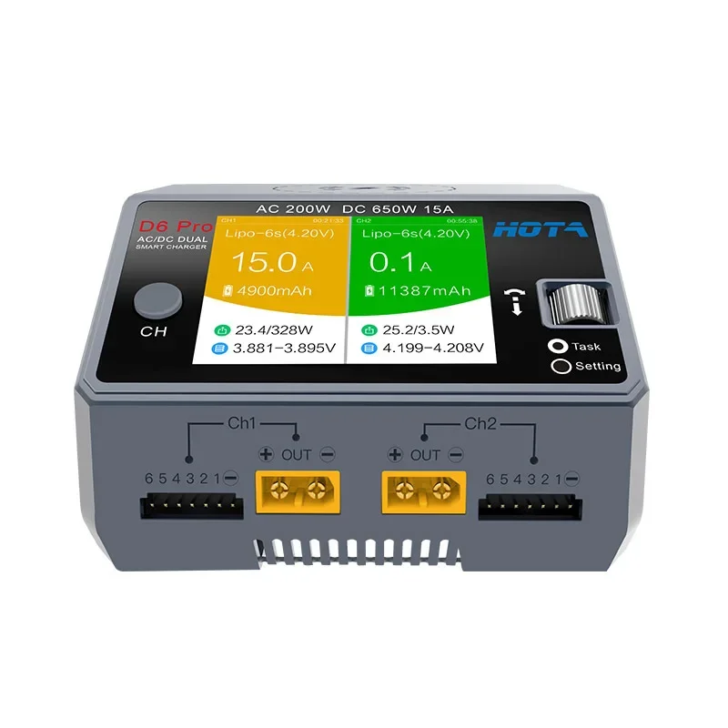 HOTA D6 Pro 650W Dual Channel  - Hota D6 Pro Dual Lipo Charger 评论和价格