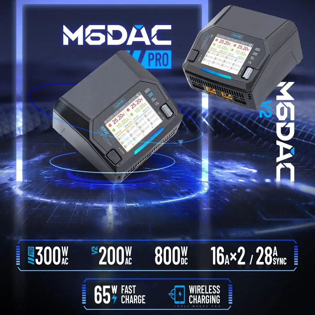 ToolkitRC M6DAC PRO V2 Dual Ch - Toolkitrc M6Dac Smart Charger 评论和价格